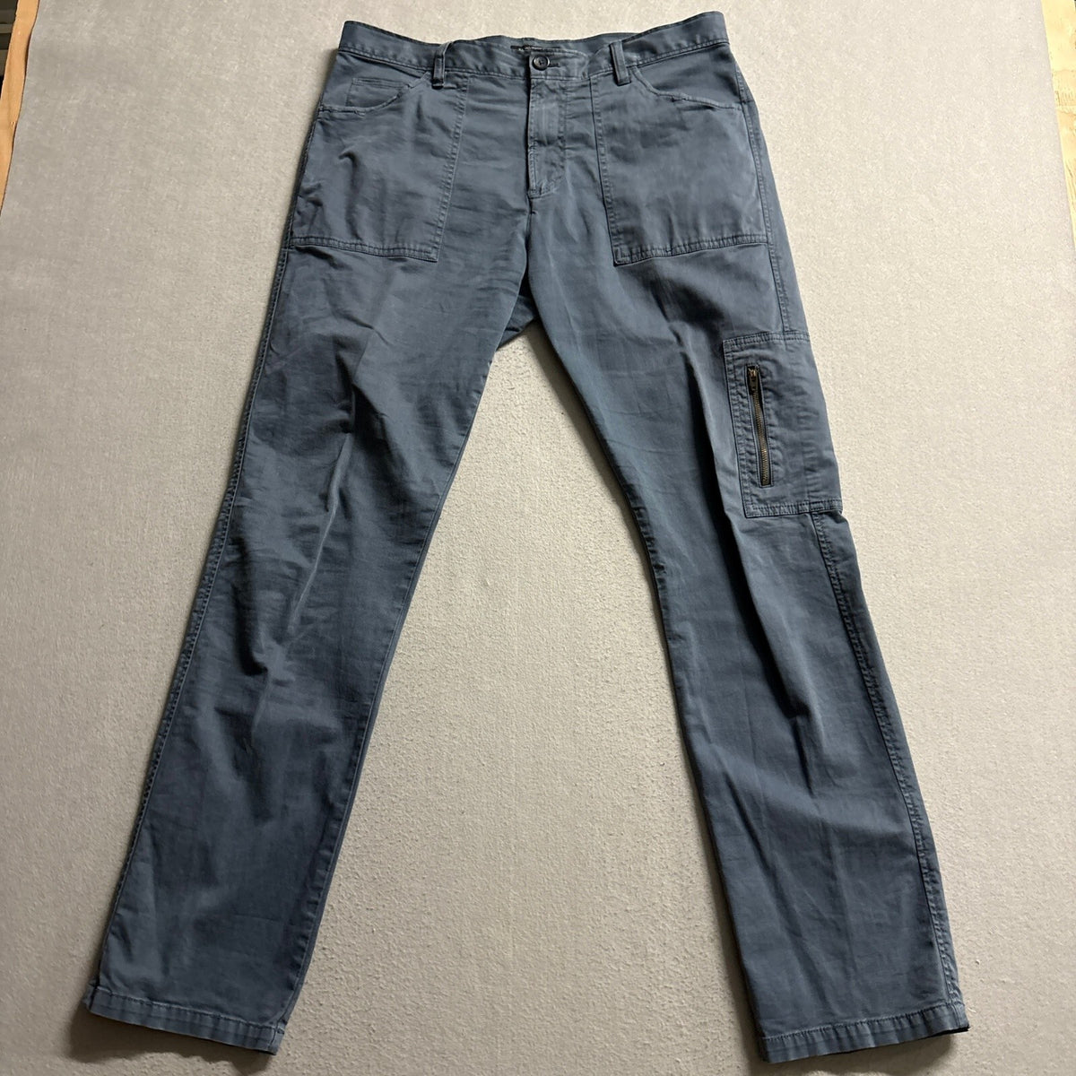 Banana Republic Pants Mens 33x32 Gray Cargo Utility Stretch Straight Leg Chino