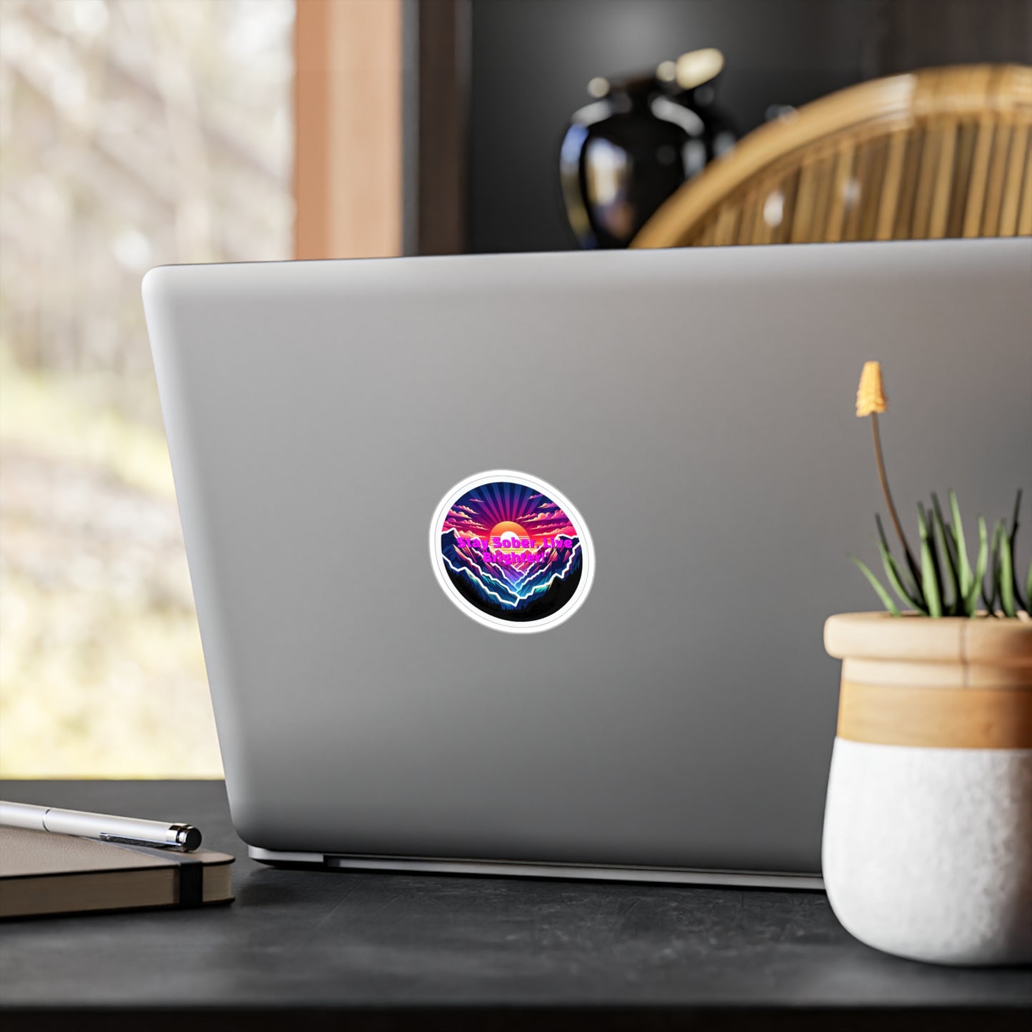 Stay Sober Live Brighter – Sobriety Sticker