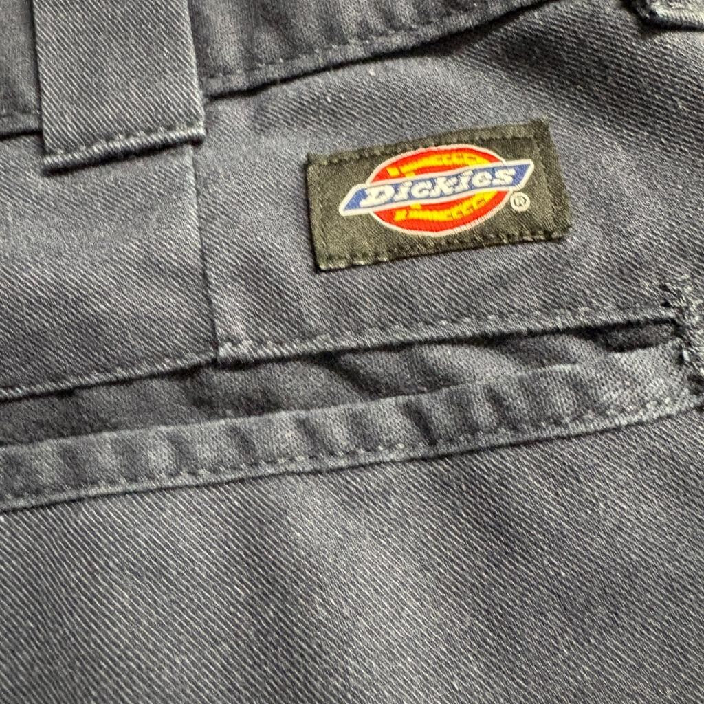 Dickies Flex Mens 34x32 Navy Blue Work Pants Flat Front Chino WP150DN