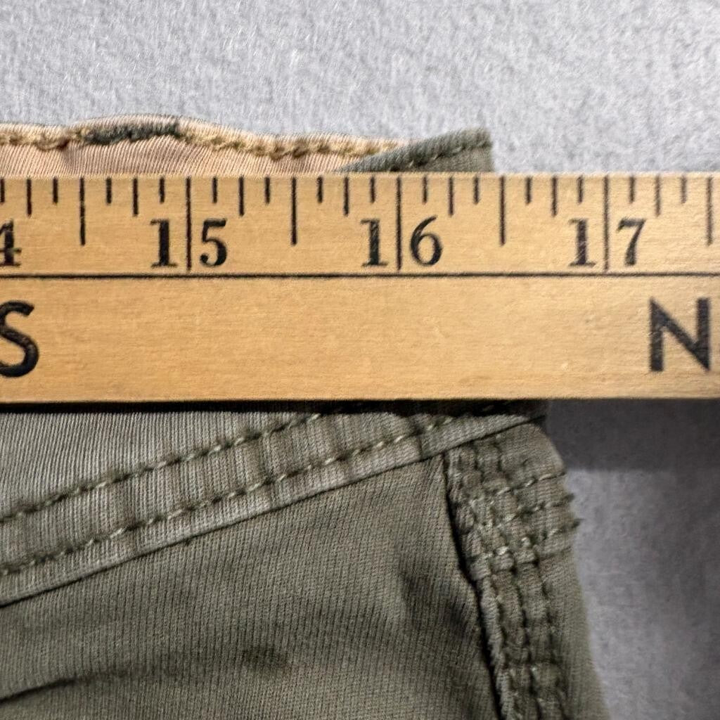 Weatherproof Vintage Mens Straight Fit Pants 36x32 Green Cotton Stretch Chino