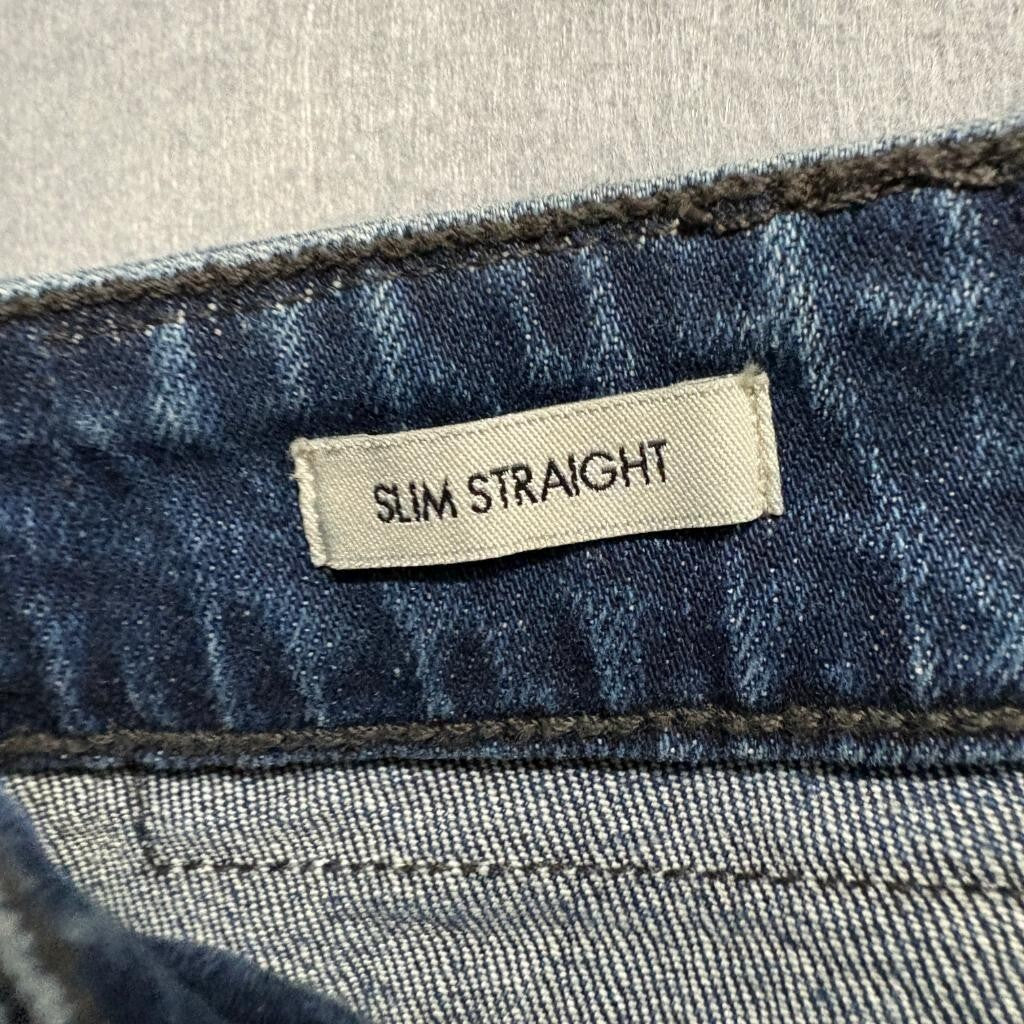 Calvin Klein Jeans Mens 40x32 Slim Straight Blue Denim Jeans Measured 40x30
