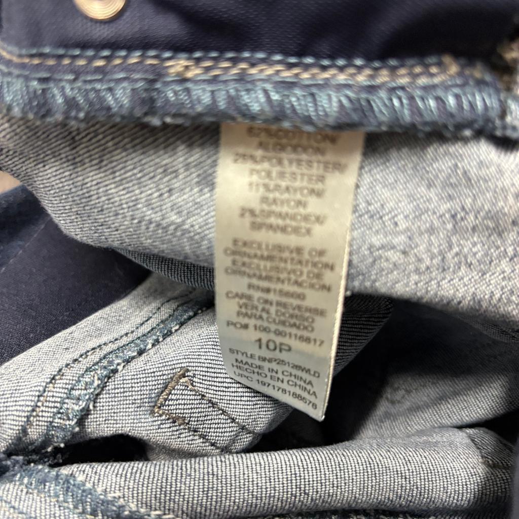 Democracy Ab Solution Bootcut Jeans Womens 10P Blue Stretch Denim