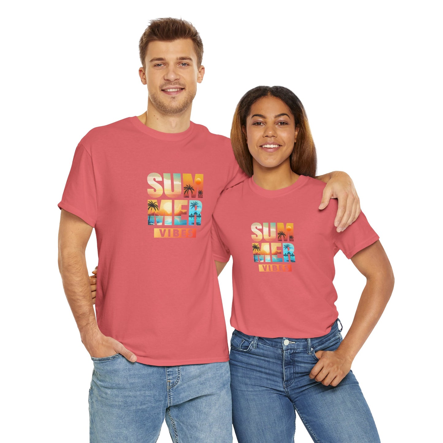 Summer Vibes Unisex Tee T-Shirt Fun Graphic