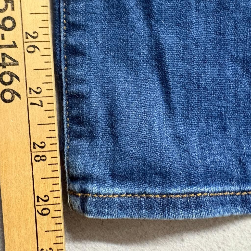 NYDJ Sheri Slim Jeans Womens 14 Blue Denim Lift Tuck Stretch Straight Leg