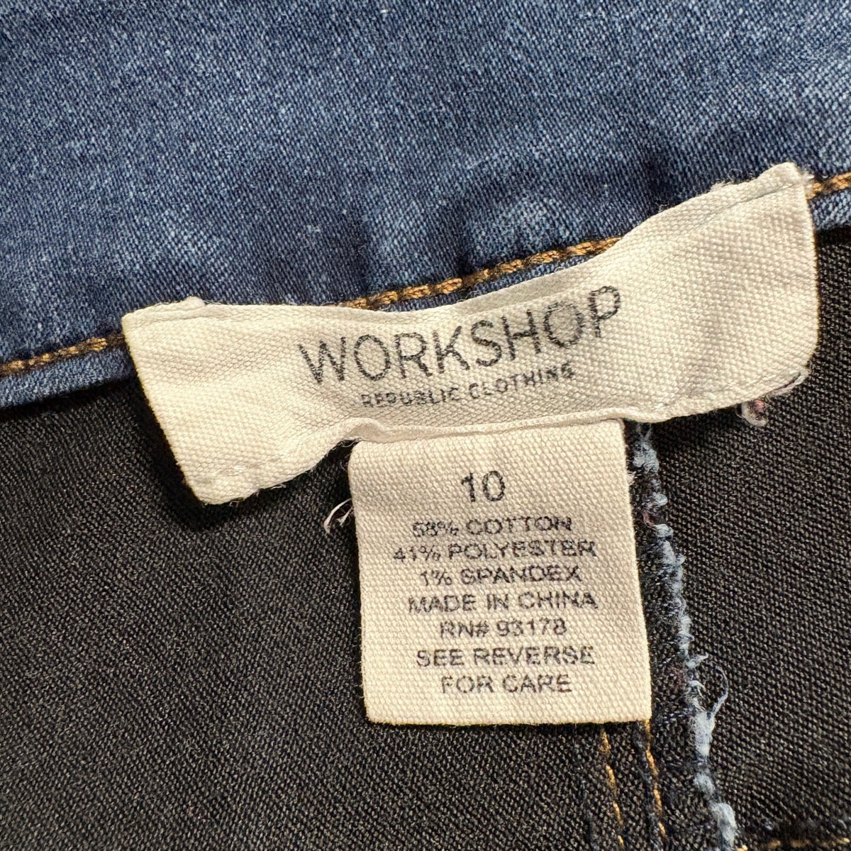 Workshop Republic Clothing Womens Jeans Size 10 Medium Wash Stretch Skinny Denim