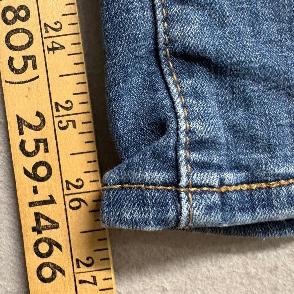 Levi's Classic Straight Jeans Womens 22W S Blue Denim Stretch Plus Size 22 Short