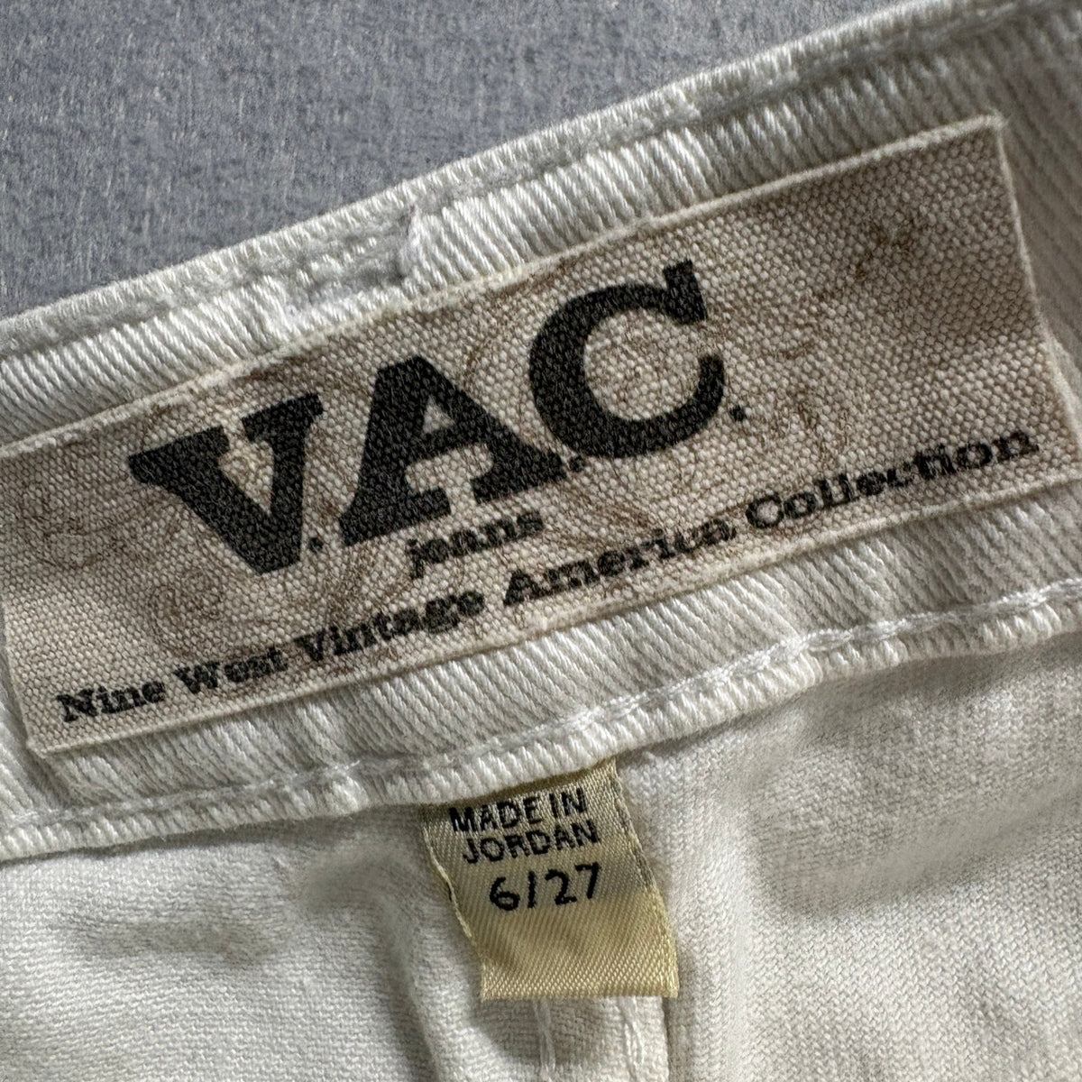 Nine West Vintage America Collection Jeans Womens 6/27 Off White Straight Leg