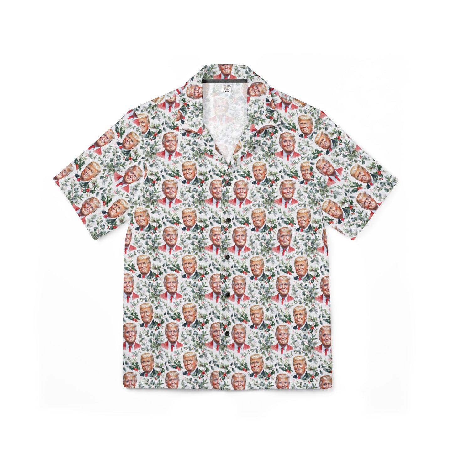 President Donald Trump Men's Hawaiian Camp Shirt (AOP)