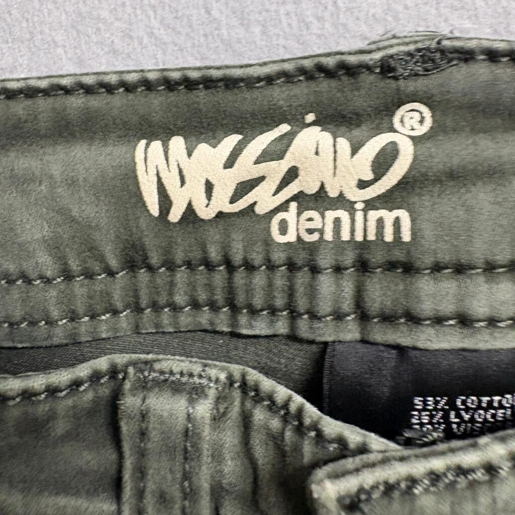 Mossimo Denim Womens Mid Rise Jegging Size 2 26 Green Utility Cargo Pants