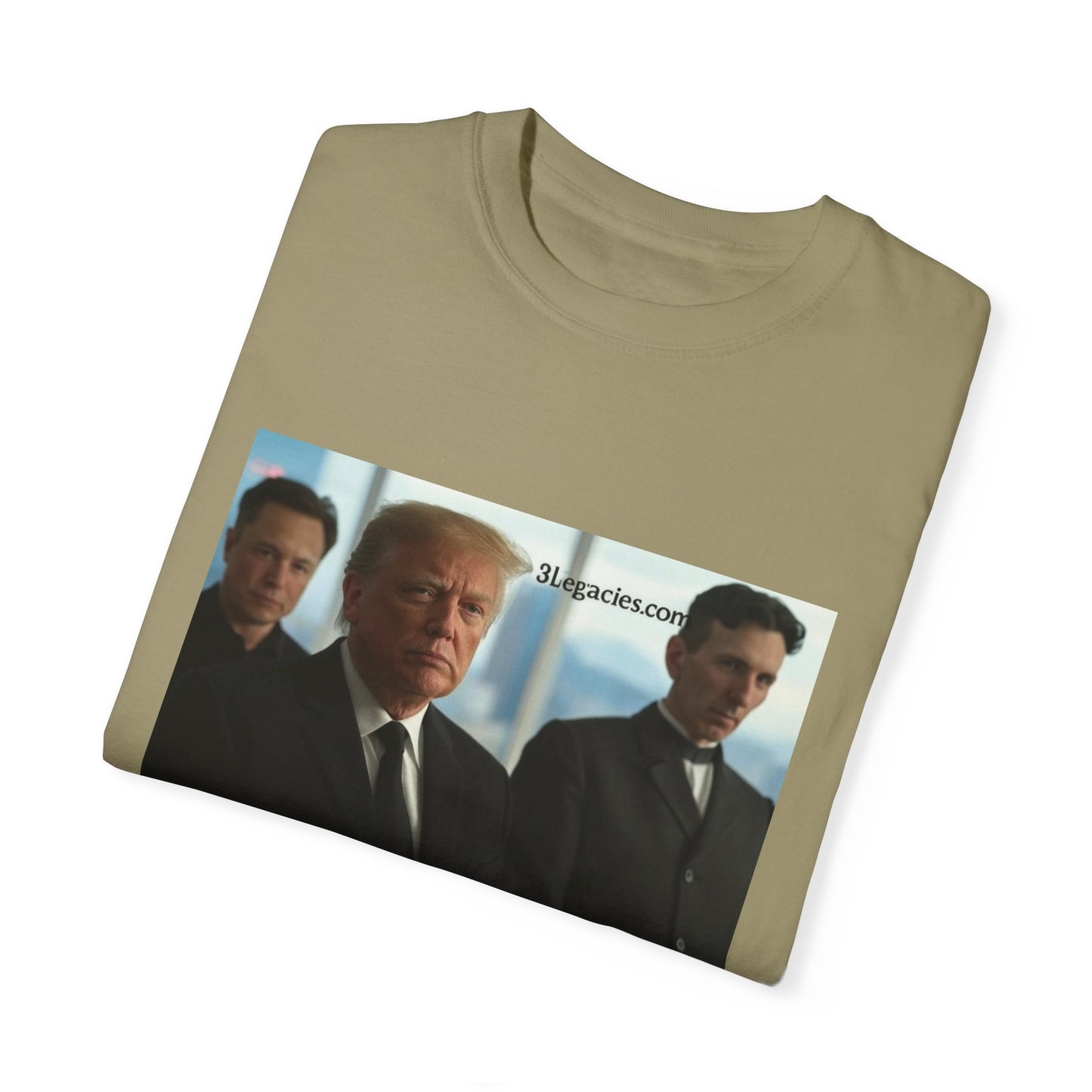 Unisex T-Shirt 3 Legacies Trump Musk Tesla Graphic Tee