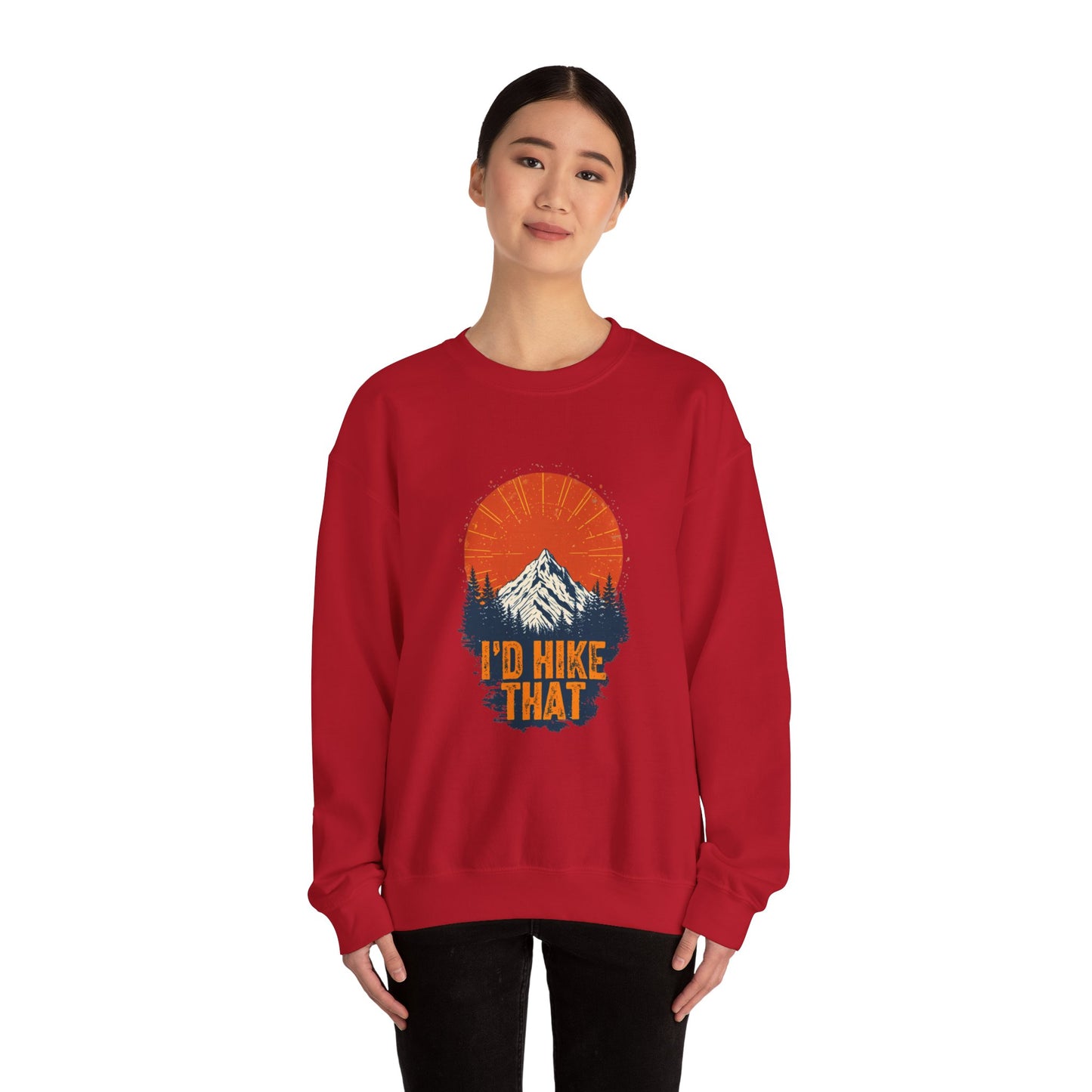 Id Hike That Unisex Heavy Blend Crewneck Sweatshirt