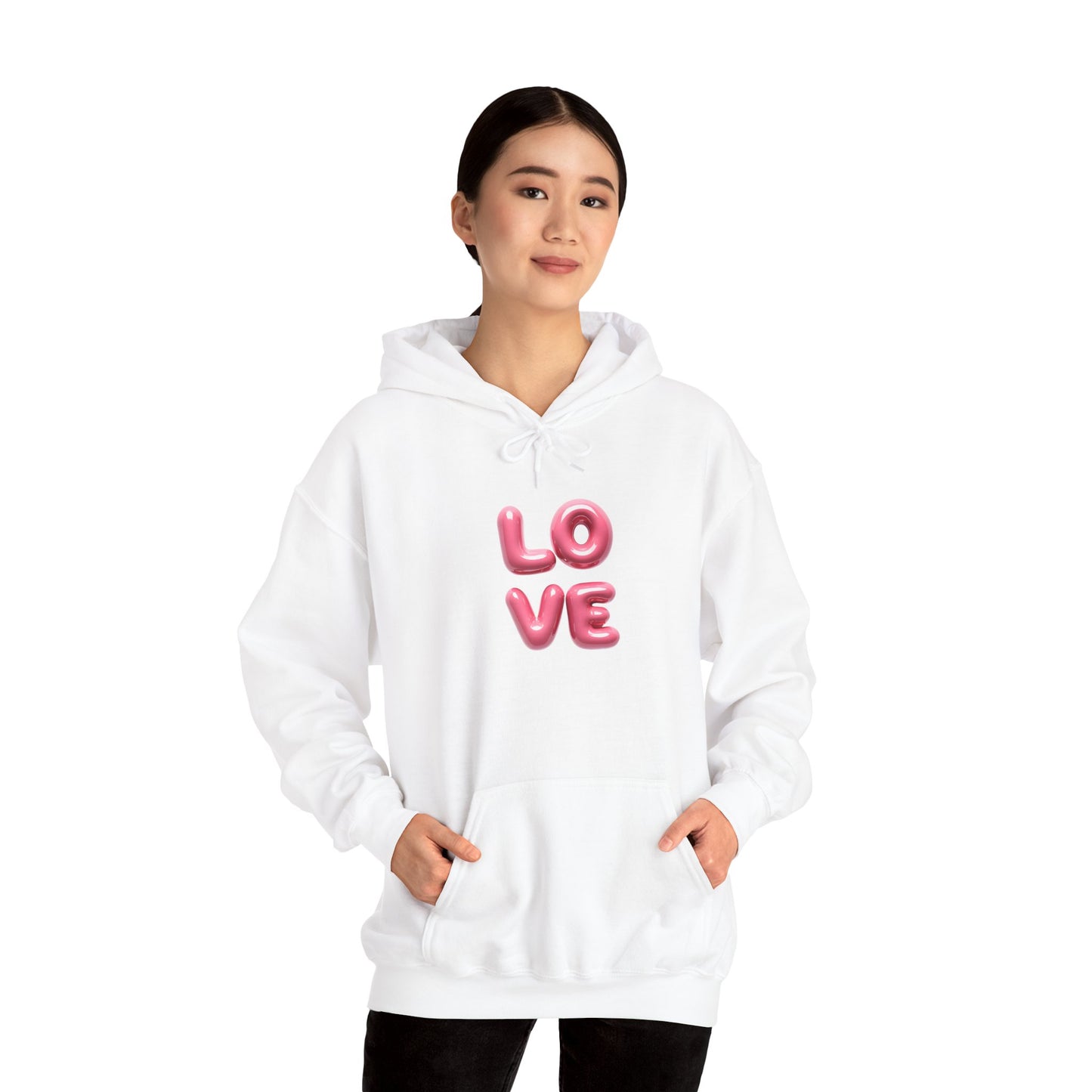 Hoodie Hooded Sweatshirt LOVE Valentines Day Gift For Her