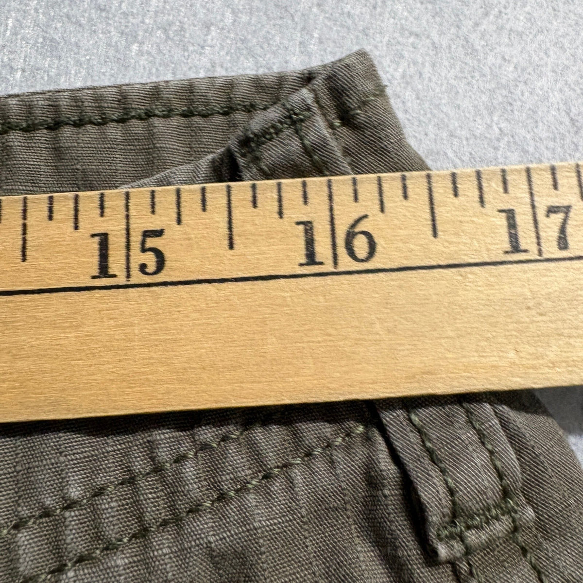 Mutual Weave Mens Cargo Pants Size 32x32 Green Olive Ripstop Relaxed Taper