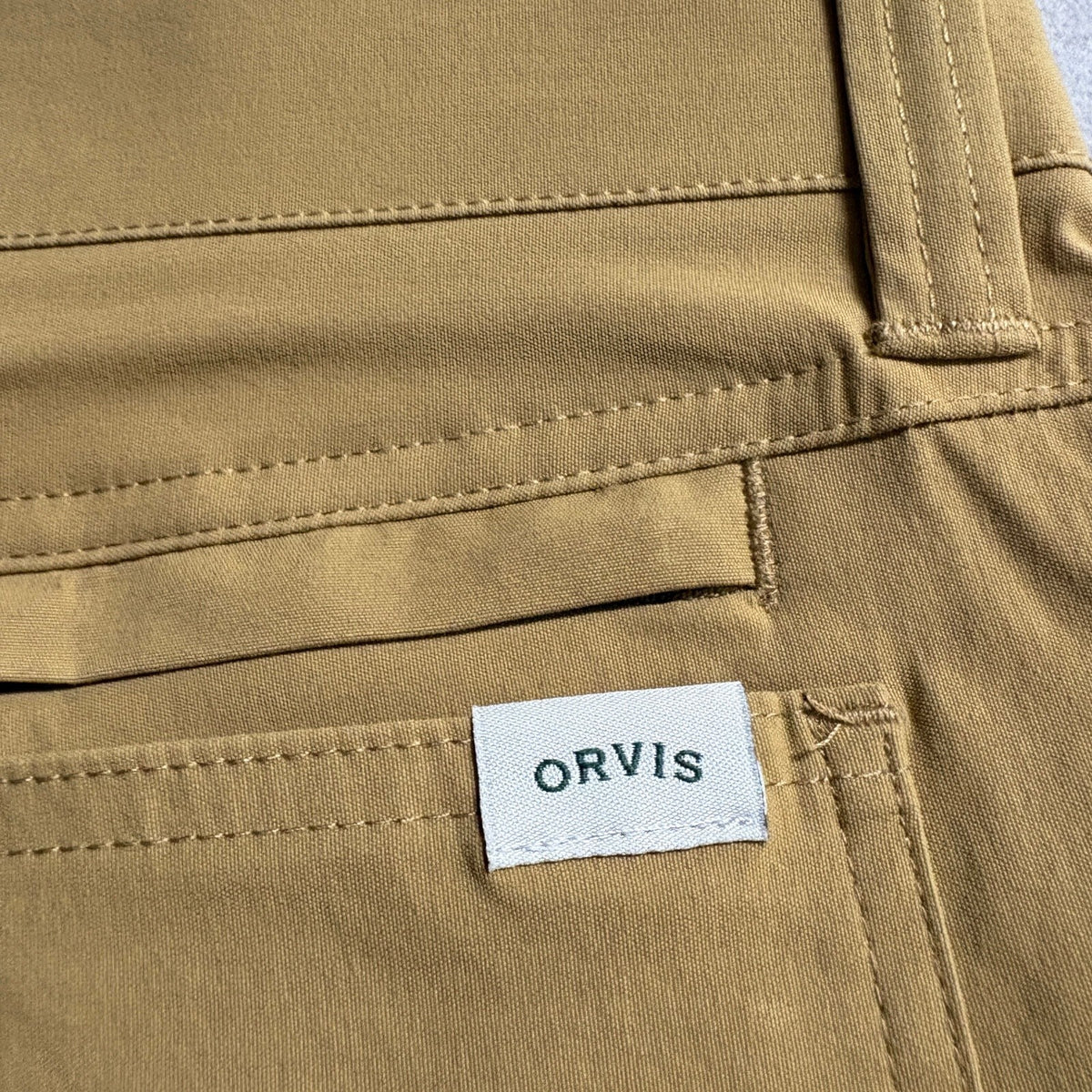Orvis Tech Pants Mens 32x32 Antique Bronze Stretch Water Repellent Hiking Golf