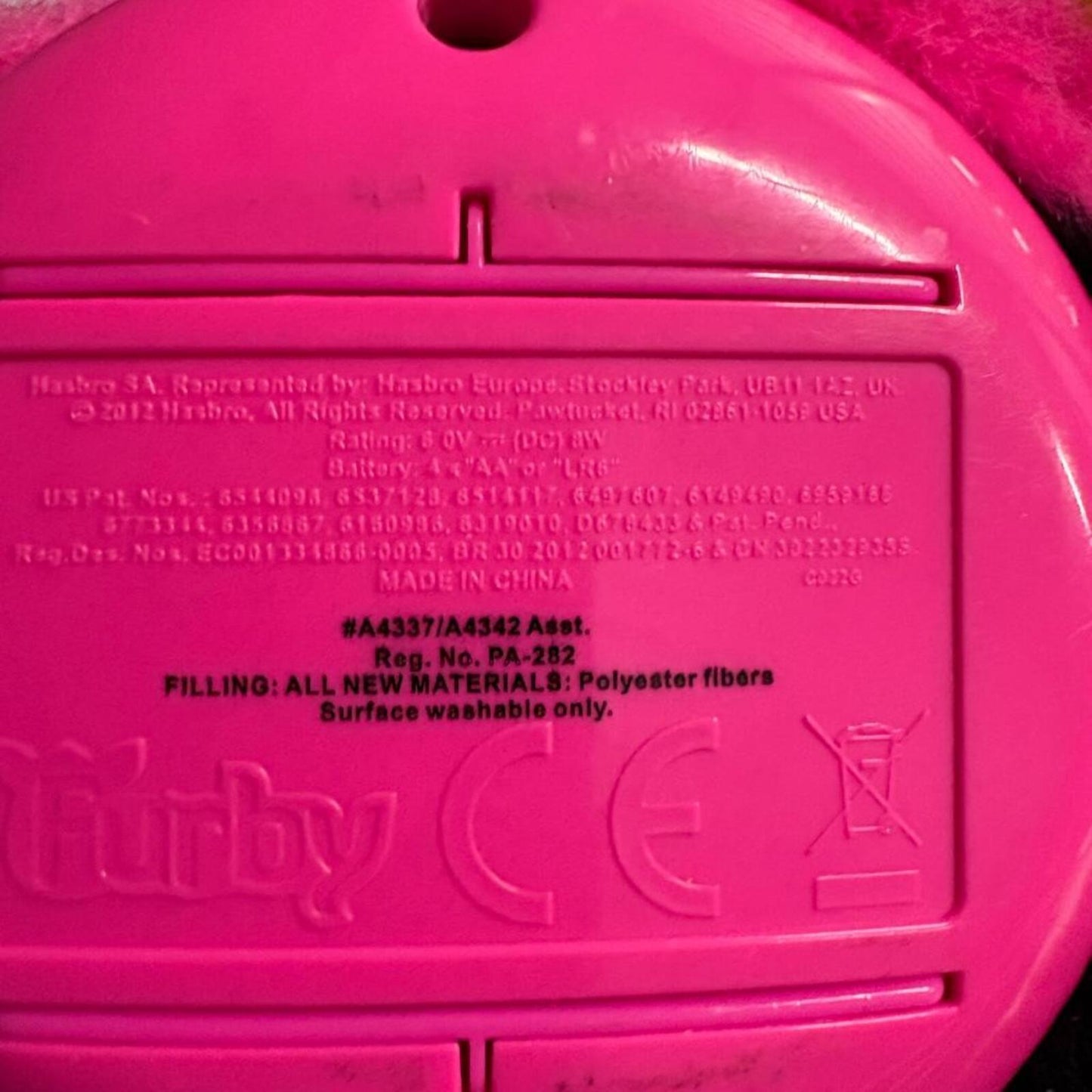 Hasbro Furby 2012 Pink and Black Stripes Punk Rock Interactive Toy A4337