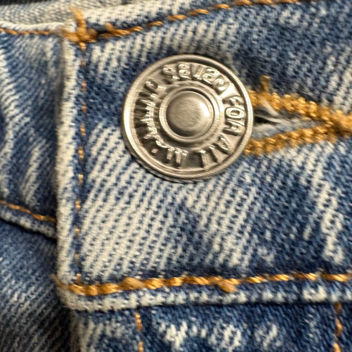 7 For All Mankind Logan Stovepipe Fringe Hem Jeans Womens 25 Light Wash Denim