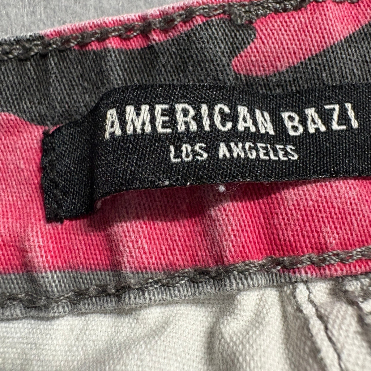 American Bazi Pink Camo Cargo Pants Womens Large High Rise Jogger Utility