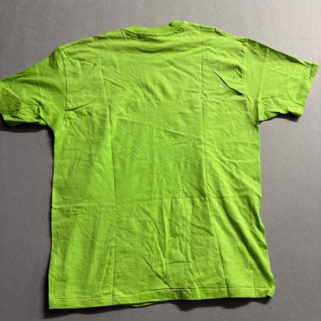 Vintage Hanes Beefy-T Blank T-Shirt Mens XL Green Single Stitch Made in USA