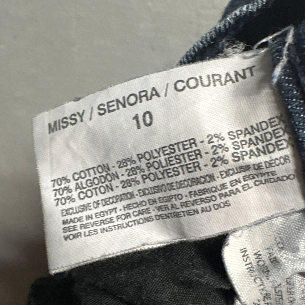 Gloria Vanderbilt Amanda Capri Jeans Womens Size 10 Dark Wash Cuffed Denim Crop