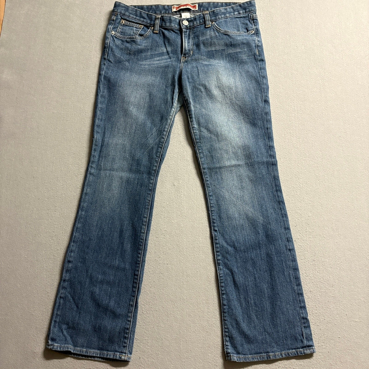 Gap Premium Bootcut Jeans Women Size 12 Regular Blue Denim Stretch Low Mid Rise