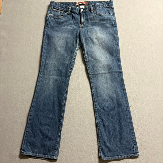 Gap Premium Bootcut Jeans Women Size 12 Regular Blue Denim Stretch Low Mid Rise