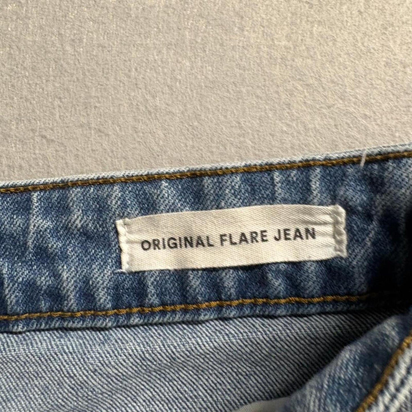 Cotton On Original Flare Jeans Womens Size 8 US Blue High Rise Stretch Denim