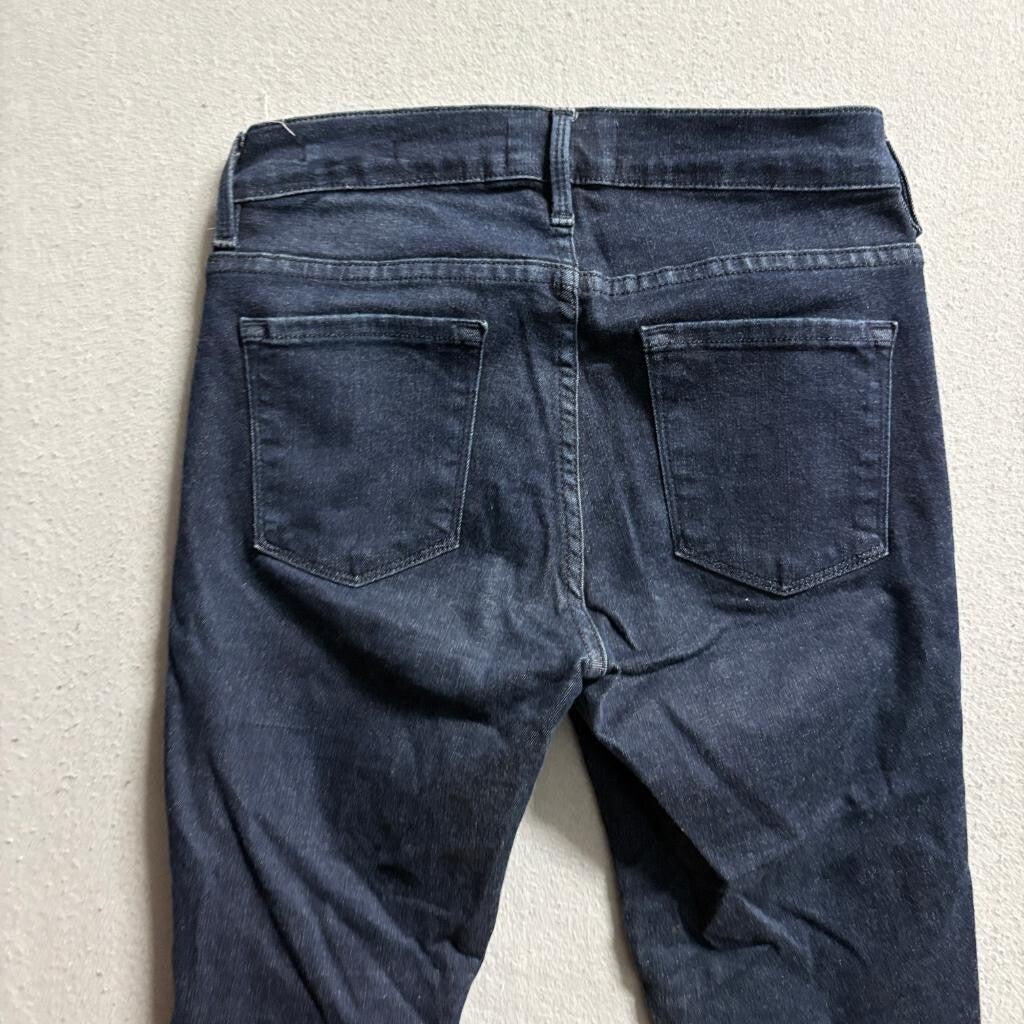Frame Denim Le Skinny de Jeanne Jeans Womens 25 Blue Olympic Dark Wash Stretch