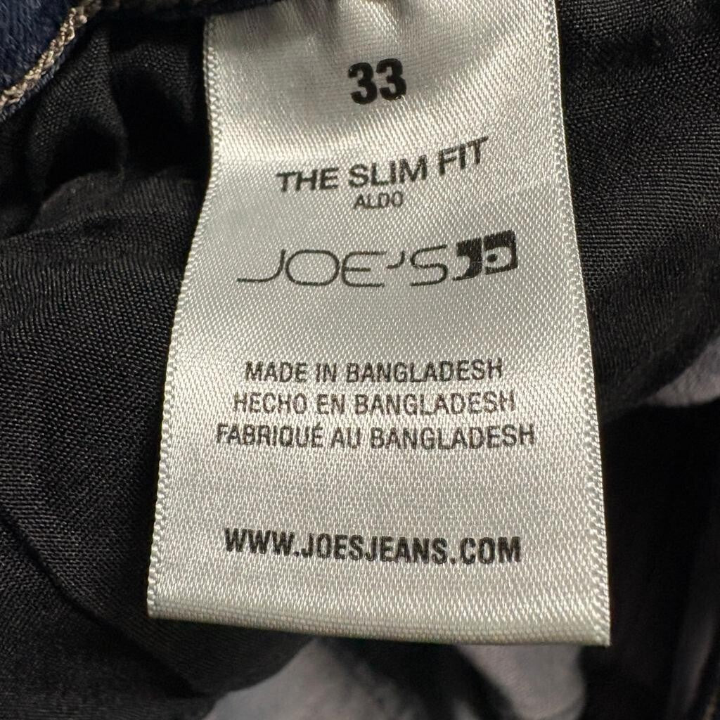 Joe's Jeans The Slim Fit Aldo Mens Size 33 Blue Denim Stretch Jeans