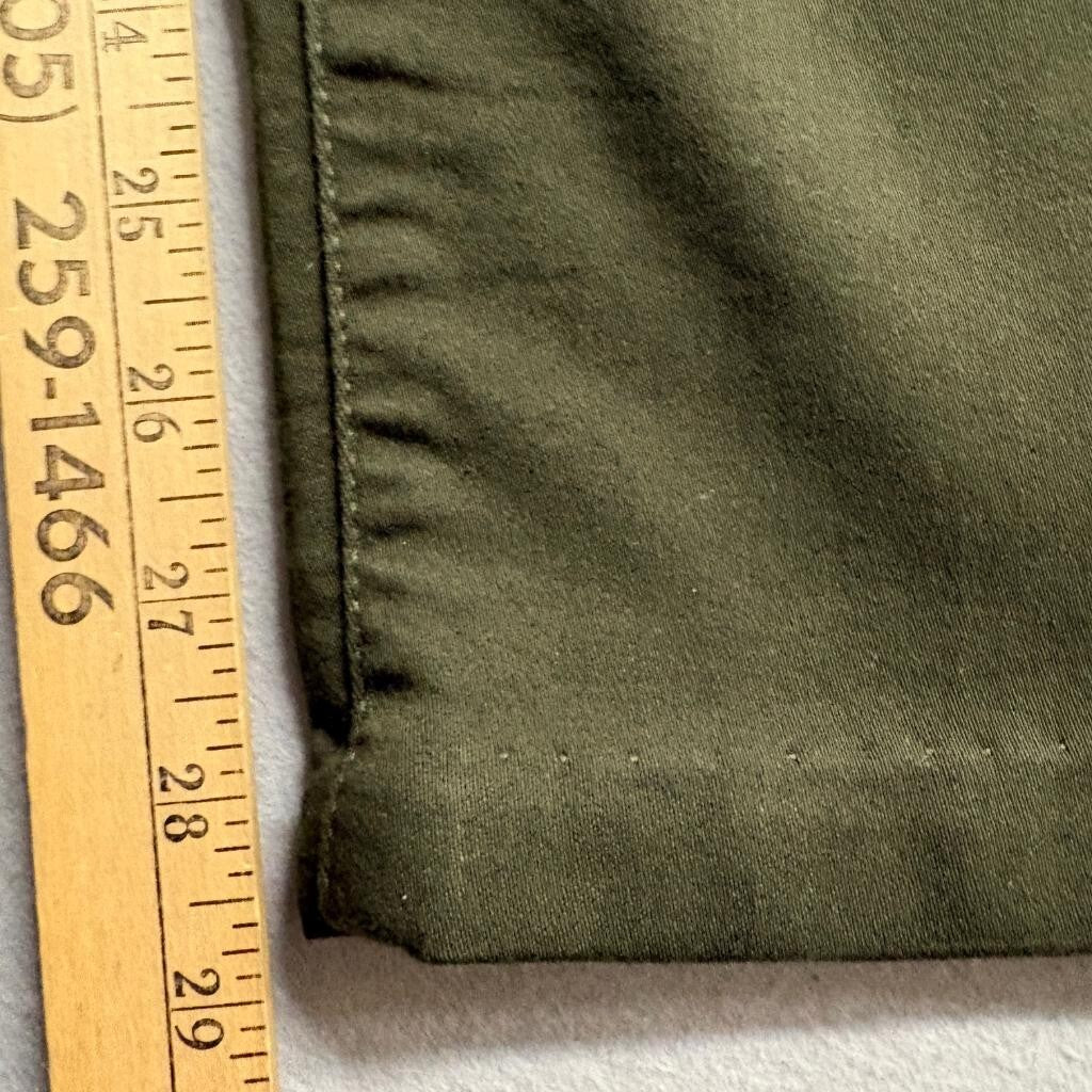 Democracy Ab Technology Straight Leg Pants Womens 4 Olive Green Slimming Mold