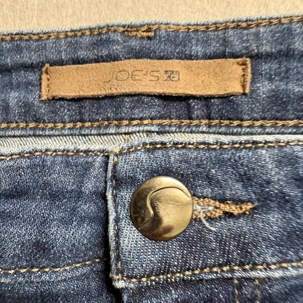 Joe's Jeans Womens High Rise Skinny Ankle Distressed Blue Denim Jeans Size 30