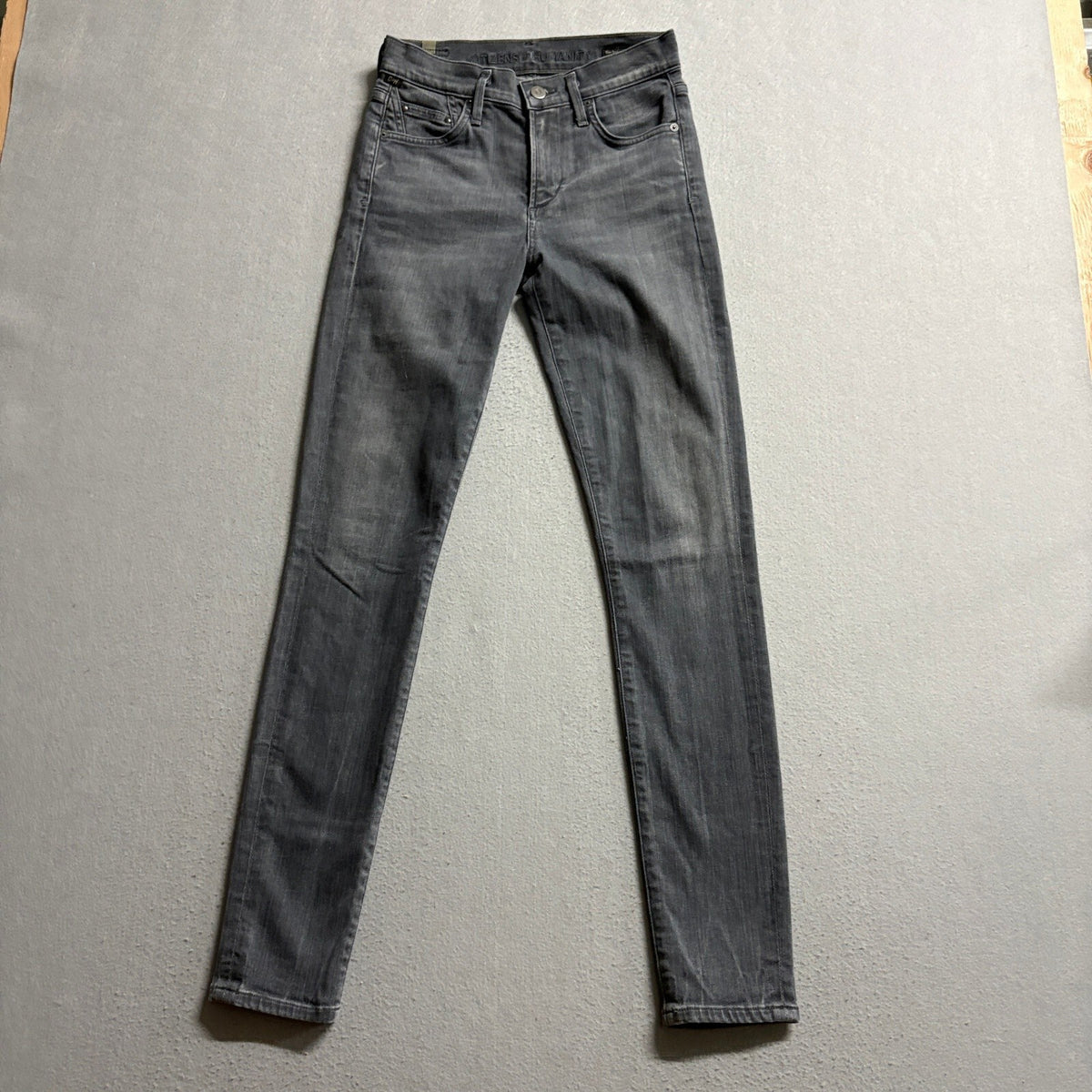 Citizens of Humanity Rocket High Rise Skinny Jeans Womens Gray Denim Size 25