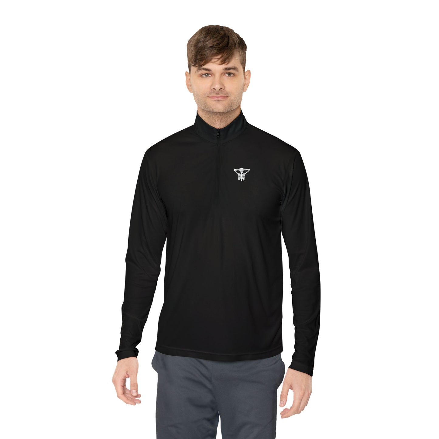 Kickback Skeleton Unisex Quarter-Zip Pullover