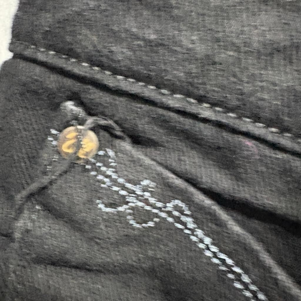 Wrangler Q-Baby Jeans Womens 19/20x34 Black No Gap Waistband Bootcut Stretch