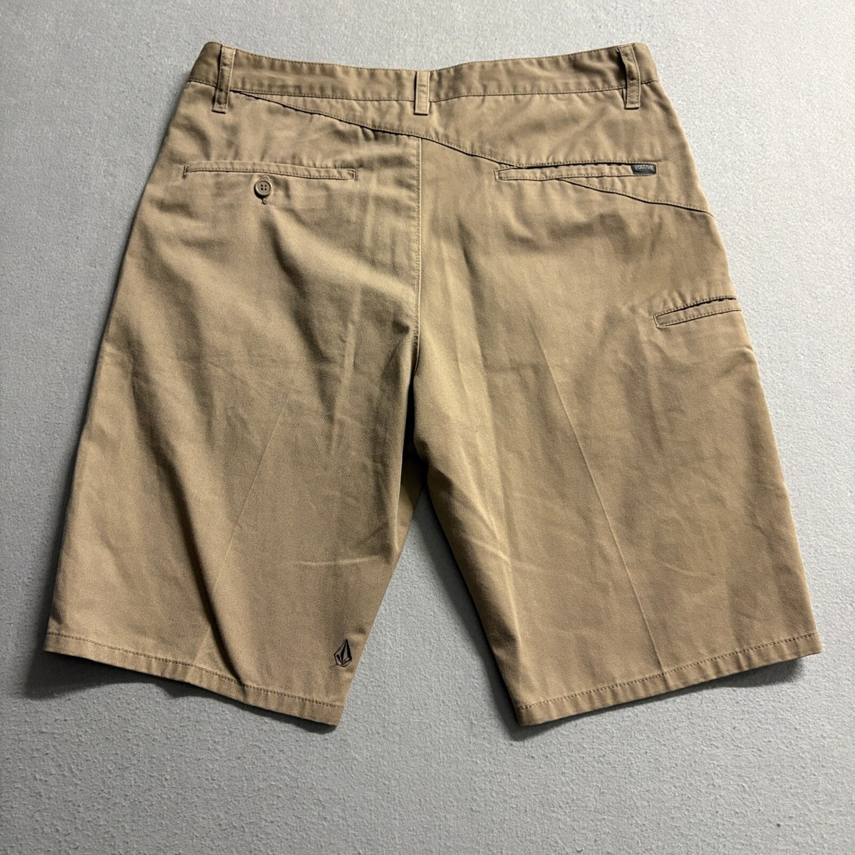Volcom Frickin Modern Chino Shorts Mens Size 32 Tan Beige Casual Skate Walk