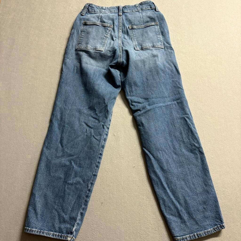 Old Navy OG Loose Jeans Womens Size 4 High Rise Secret Smooth Pockets Blue Denim
