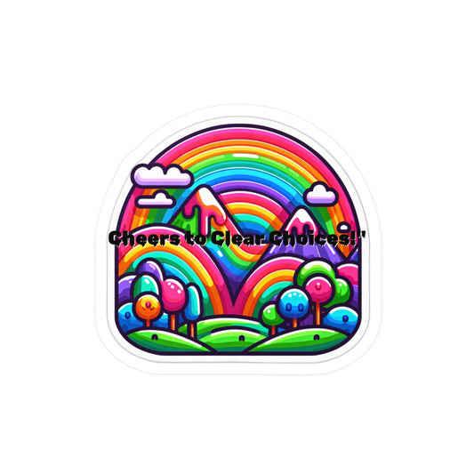 Cheers To Clear Choices – Sobriety Sticker