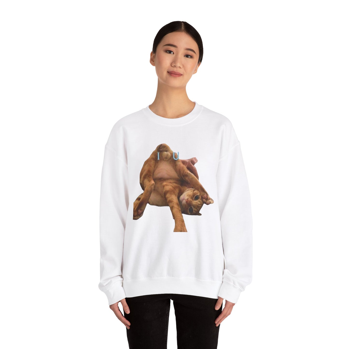 Cat Love Unisex Sweatshirt Valentine Gift