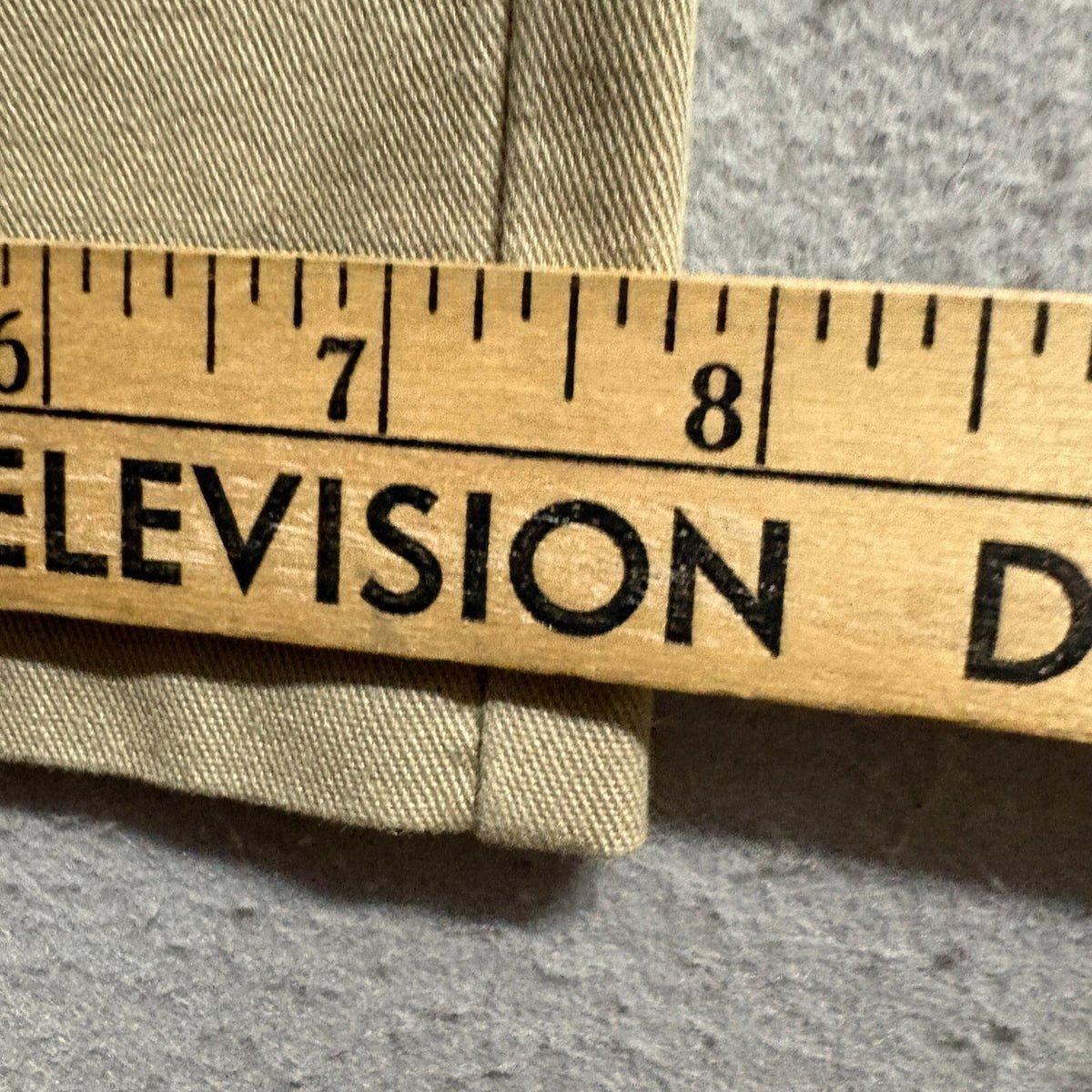 Dickies Pants Mens 30x27 Beige Khaki Workwear Flat Front Chino KP123DS