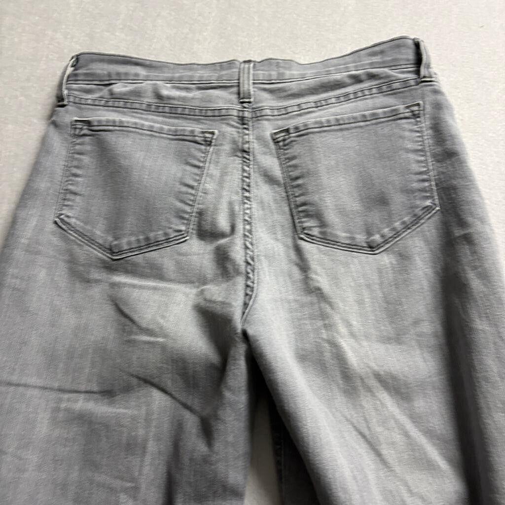 NYDJ Not Your Daughters Jeans Womens 14P Gray Lift Tuck Straight Leg Denim