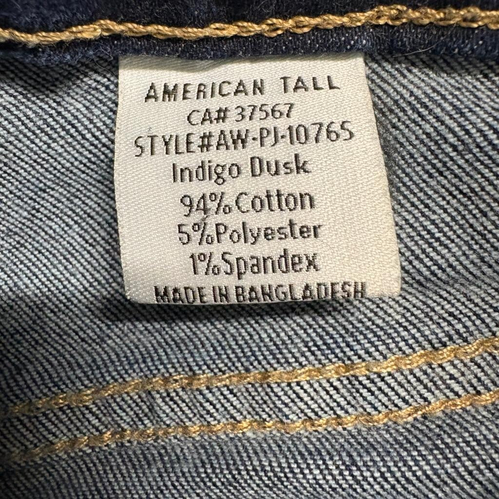 American Tall Chloe High Rise Flare Jeans Womens 27 x 35 Indigo Dusk Blue