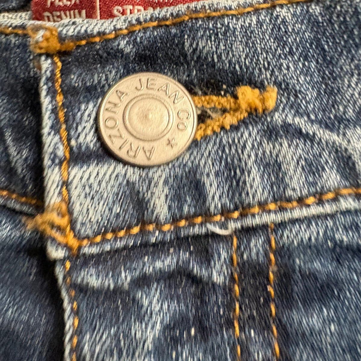 Arizona Jean Co Slim Straight Jeans Mens 26x34 Blue Flex Denim Stretch
