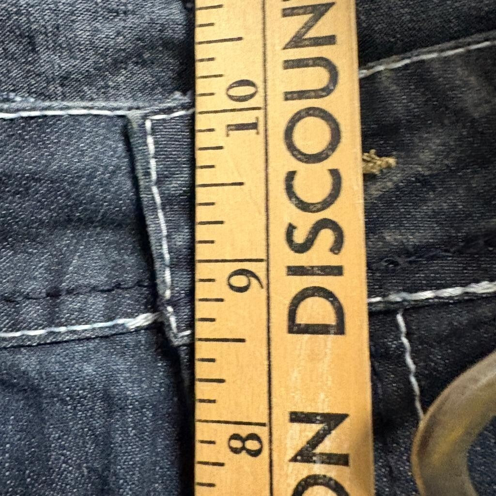 Angels Jeans Womens 20W Skinny Legs Dark Wash Stretch Denim Studded Belt NWT