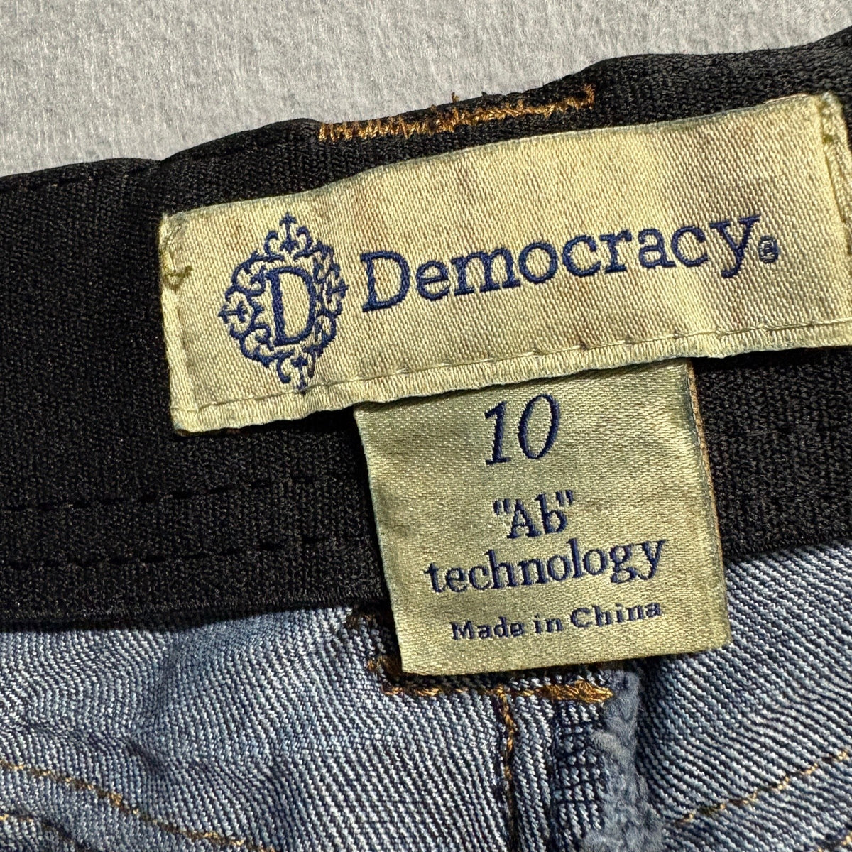 Democracy Ab Technology Womens Skinny Jeans Size 10 Blue Stretch Ankle Denim - Photo 3