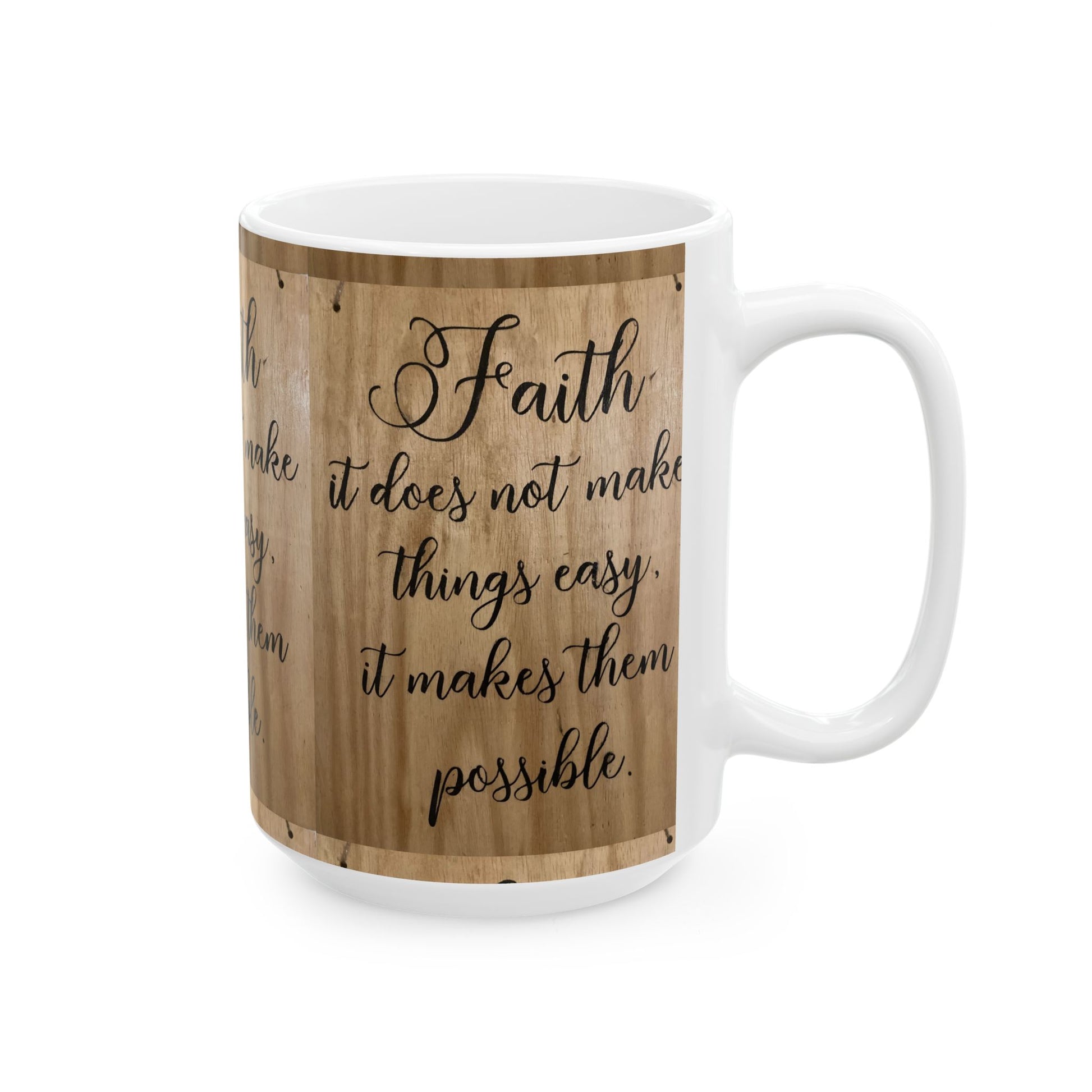 Faith Coffee Ceramic Mug, (11oz, 15oz) Printify