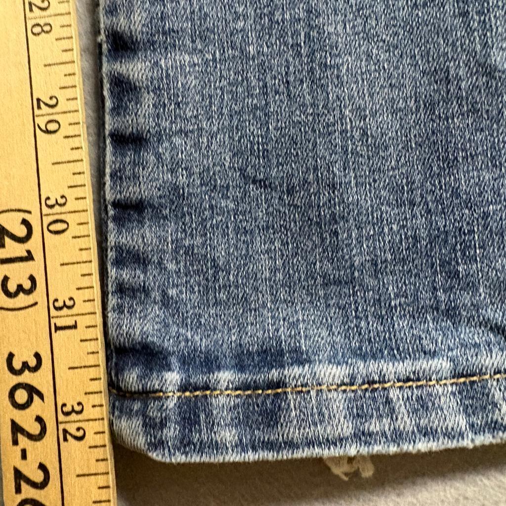 Wrangler Embroidered Butterfly Floral Jeans Womens Size 9/10x34 Bootcut Blue