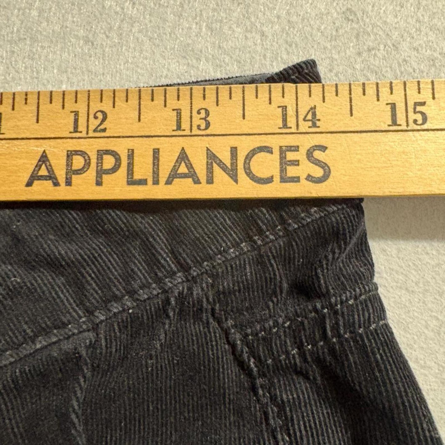 Paige Skyline Straight Corduroy Pants Womens 25 Black Stretch Cord Jeans