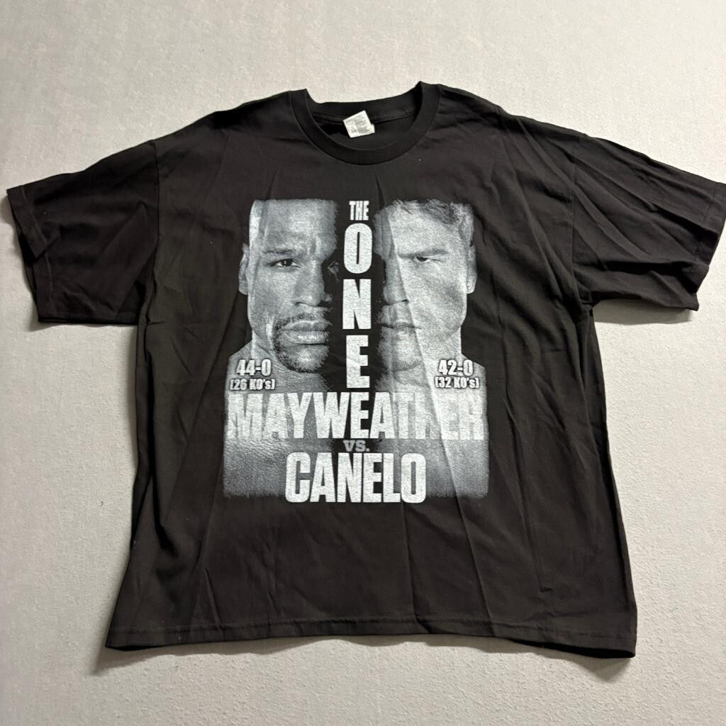 Mayweather vs Canelo The One Boxing Promo T-Shirt Mens XL Black Alstyle 2013