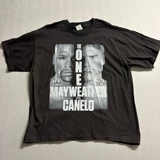 Mayweather vs Canelo The One Boxing Promo T-Shirt Mens XL Black Alstyle 2013