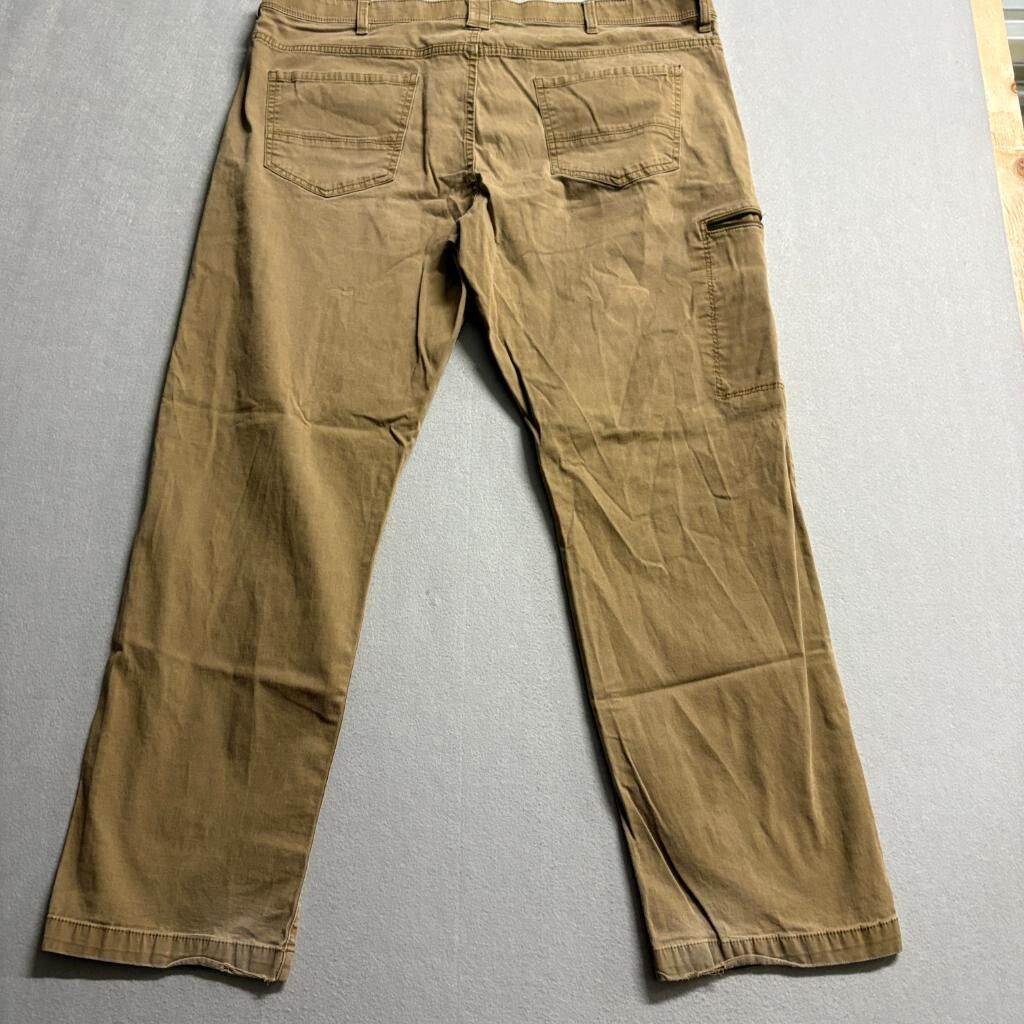 Weatherproof Vintage Mens Pants 40x32 Honey Brown Stretch Utility Canvas Cargo