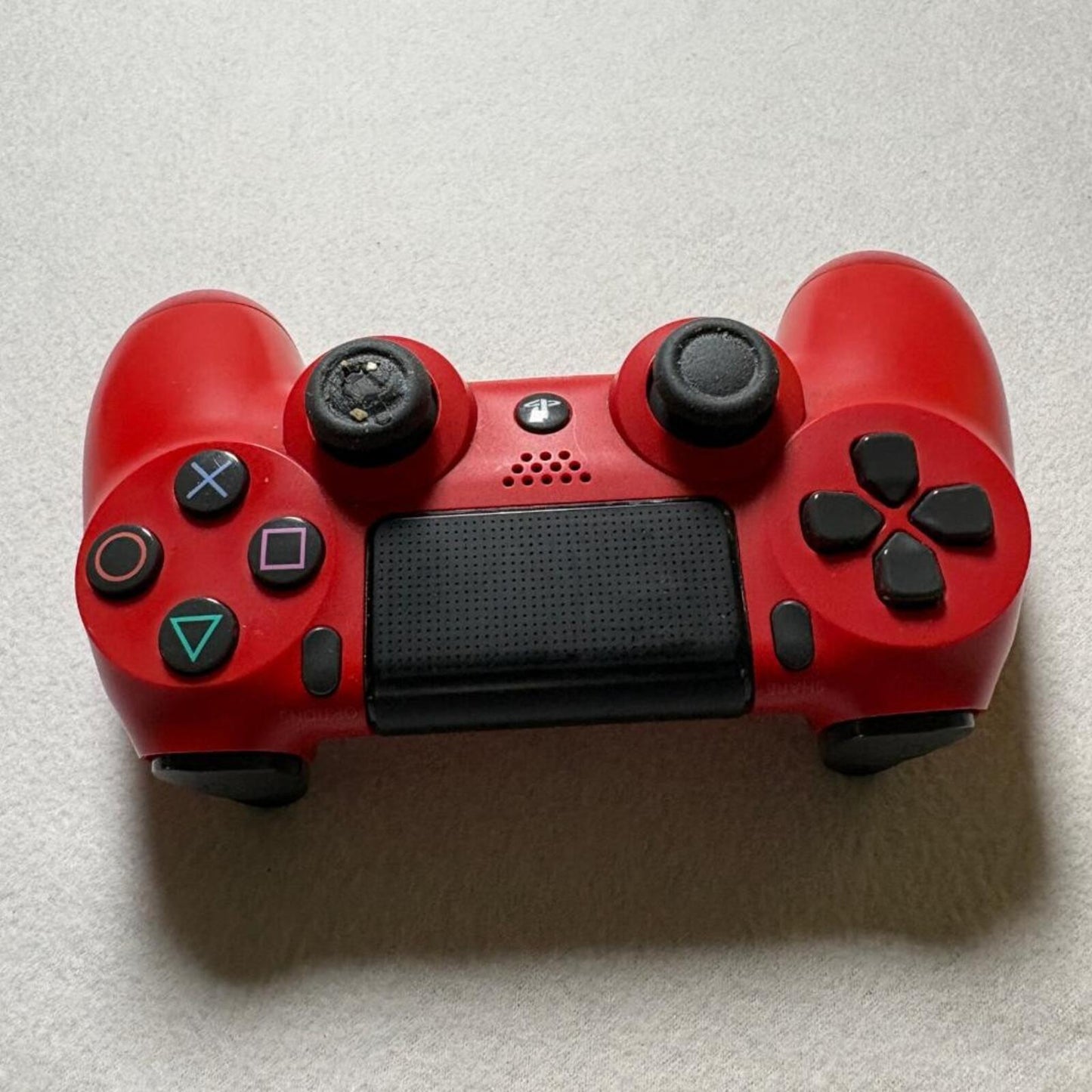 Sony DualShock 4 Wireless Controller PS4 Magma Red CUH-ZCT2U Worn Right